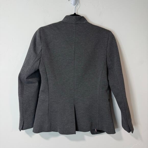 J.CREW 365 Women's Going Out Blazer Jacket Open Front Grey Black 0 Business Work - Picture 2 of 6